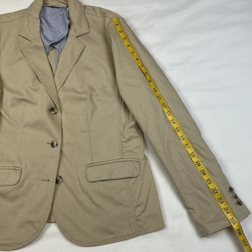 LL Bean Blazer Field Jacket Men's Large Sage Cotton Safari Unstructured Hunting